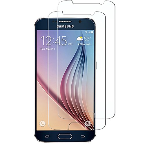 Samsung S6 Schutzfolie, Acelive 2 Stück Gehärtetem Glas Panzerglas Displayschutzfolie Folie für Samsung Galaxy S6 (Bewusst Kleiner Als Das Display, Da Dieses Gewölbt Ist)