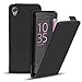 Produktbild Sony Xperia XA PU Leder Hülle, Conie Mobile FlipCase, Klapptasche Handytasche Schutzülle Premium Fliptasche in Schwarz