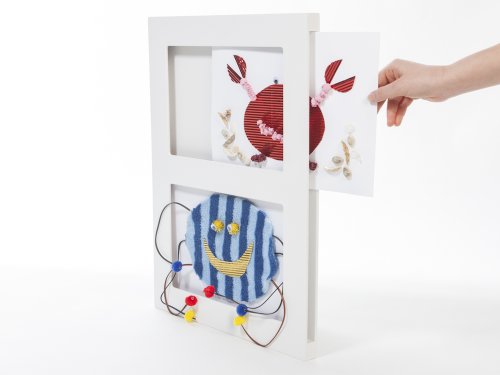 Children's Art Frame. Articulate Double Gallery Displays Two 9x12" Artworks