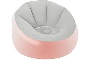 Bestway 75086 | Pouf Gonfiabile Rotondo Con Luce LED Integrata, Bianca, 102X97X71 cm, Multicolor