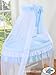 My Sweet Baby Deluxe Drape Wicker Crib Bellamy (Blue)