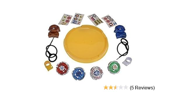4 beyblade set with handle launcher