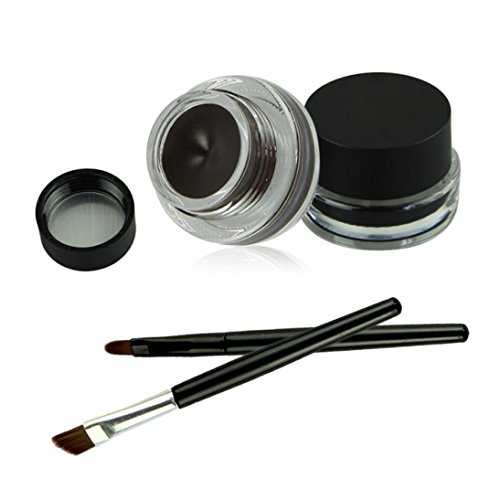 Tonsee 2 in1 Black Brown Waterproof Smudge Proof Drama Long Wear Gel Eye Liner Eyeliner