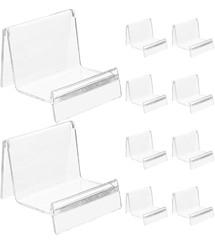 BENECREAT 4 Bloc D'Affichage En Acrylique Noir Cylindre Rond