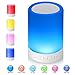 Price comparison product image Portable Wireless Bluetooth Speaker with Led Lamp Touch Control and Music Player, Beside Night Light Has 7 Brightness Grades and Hands Free Connection to Phone Calls Support TF Card