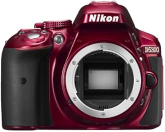 Nikon D5300 Digital SLR Camera Body Only - Red (24.2 MP) 3.2 inch LCD with Wi-Fi and GPS