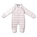 Bebone Newborn Baby Hooded Winter Puffer Snowsuit with Shoes and Gloves (PINK,6-9M)