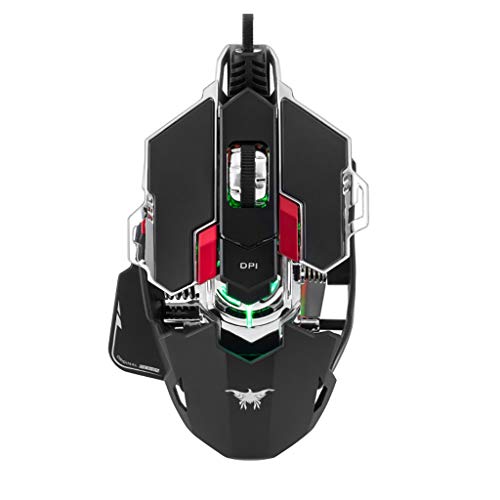 Preisvergleich Produktbild ZCP E-Sports-Gaming-Maus Mit Vier Geschwindigkeiten Einstellbares, Individuell Einstellbares, Teleskopierbares, Professionelles Esport-Gaming-Maus Mit Kabel (Farbe : SCHWARZ)