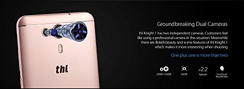 THL Knight 1Â 4Â G Smartphone 5,5Â Pollici Schermo 3Â GB RAM + 32Â GB ROM 13,0Â MP + 2,0Â MP Octa Core Dual Telecamera Scanner delle Impronte Digitali