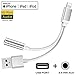Price comparison product image Headphone Adapter for iPhone Charger Cable & Headphone Aux Audio 3.5mm Jack Adapter for iPhone X USB Cable for iphone XS/XR/8/7 Plus Fast Charging& Syncing Cord Compatible for iOS 12 System or Higher