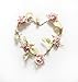 Price comparison product image ROSE GARLAND PINK HEART WREATH WEDDING CHIC SHABBY by Sasse & Belle