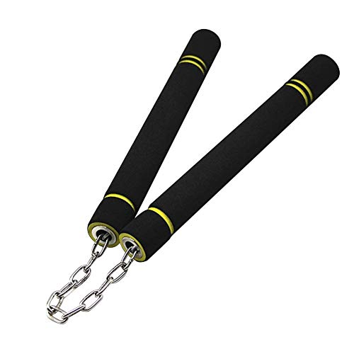 Aesy Nunchakus, Mousse de Sécurité Pratique des Arts Martiaux Nunchaku de Formation avec Cordon pour Les Enfants, Débutant, Pratique et la Formation