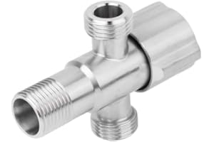 GAROSA G1/2 "zawór kątowy kran ze stali nierdzewnej zawór kątowy zawór odcinający wodę 1 wlot 2 wylot do ręcznego bidetu toaletowego spray łazienka