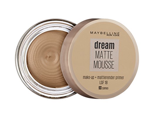 Maybelline New York Make-Up Dream Matte Mousse Cameo 20 / Schminke in einem Hautfarbe-Ton mit mattiertem Finish, 1 x 18 ml - 2