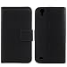Produktbild Gukas Design Echt Leder Tasche Für MEDION LIFE P5005 MD 99474 5" Hülle Lederhülle Handyhülle Handy Flip Brieftasche mit Karten Slots Schutz Protektiv Genuine Premium Case Cover Etui Skin (Schwarz)
