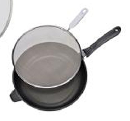 2x Pfannenspritzschutz im SET Pfannen Topf Spritz Schutz, 26 und 28 cm Edelstahl