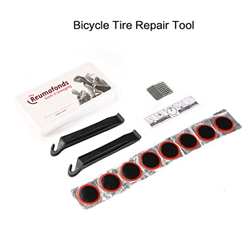Fahrrad Reparatur Set, mini Fahrradpumpe + Sechswinkel Schraubendreher Schraubenschlüssel + Fahrradreifen Flickzeuge - 6