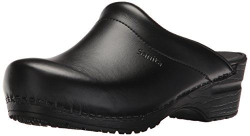 Sanita Sonja PU Open, Sabots Mixte Adulte, Noir (2), 38 EU