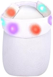 Visor Hat, Aomeiqi Tennis Hat Golf Hat Baseball Hat Cap with Colorful led Lights and Adjustable Velcro Strap, Funny Hat Novelty Hat Flashing Hat for Running, Tennis, Baseball, Golf (White)