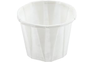 SOLO JenPak Paper Souffle Cups 2oz - Pack of 250 | Waxed Paper Ramekins, Portion Cups, Sauce Pots, Condiment Pots