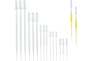 HeyWin Pipette,Enthält 10ml 5ml 3ml 1ml 0.2ml,10 Stück jeder Spezifikation,Einwegpipetten verwendet im Labor,auch verwendet für die Übertragung von Augentropfen, ätherisches Öl Et