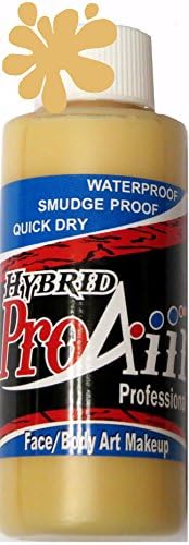 ProAiir Waterproof Hybrid Face and Body Art Paint (2.1oz (60ml), Dijon)