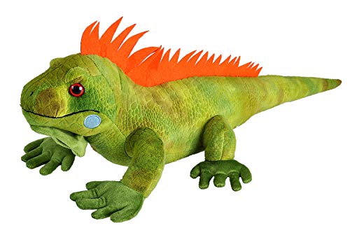 Wild Republic-12905 Peluche Iguana Cuddlekins, Color Verde (12905