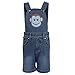 FirstClap darkblue denim solid dungree for kid