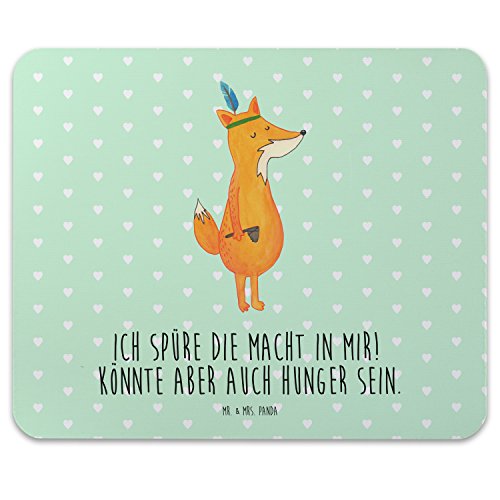 Mr. & Mrs. Panda Mauspad Druck Fuchs Indianer - 100% handmade in Norddeutschland - Indianer, Fuchs, Füchse, Hunger, Kochen, Koch, Küche, Spüre die Macht, Spruch, lustig, witzig, Mouse Pad, Mousepad, Computer, PC, Männer, Mauspad, Maus, Geschenk, Druck, Schenken, Motiv, Arbeitszimmer, Arbeit, Büro Indianer, Fuchs, Füchse, Hunger, Kochen, Koch, Küche, Spüre die Macht, Spruch, lustig, witzig,
