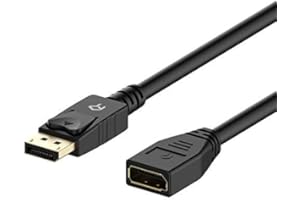 Rankie Kable Przedłużacz DP, DisplayPort męski na żeński, 1,8 m, Czarny