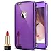 Produktbild iPhone 6S Plus / 6 Plus Hülle,iPhone 6S Plus Silikon Hülle Spiegel,Ukayfe [Full-Body 360 Coverage Protective] iPhone 6 / 6S Plus Schutzhülle 360 Grad Hülle + Panzerglas Schutzfolie,Überzug Mirror Effect Soft TPU Case Spiegel Hülle für iPhone 6 Plus / 6S Plus Handyhülle Front + Back Rundum Double Beidseitiger Stoßdämpfend Transparent TPU Silikon Schutz Schutzhülle Silikonhülle Handy Gürtel Tasche Hülle Case Cover Fall-Abdeckung Etui Bumper Schale für Apple iPhone 6 Plus/6S Plus - Lila