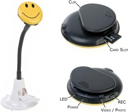 Asone 16GB TF card Mini Smile Face Digital Spy Hidden Camera DVR Video Recorder Camcorder with TF card