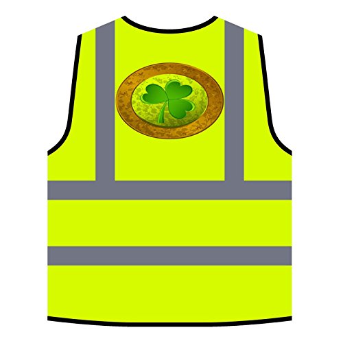 Retro Grunge irisches Irland Geschenk Personalisierte High Visibility Gelbe Sicherheitsjacke Weste f654v - 4