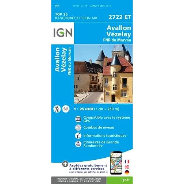 Amazon Fr 2722et Avallon Vezelay Pnr Du Morvan Ign Livres