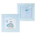 Set of Two Baby Blue Wall Hanging Pictures ideal for Boy's Nursery Decoration