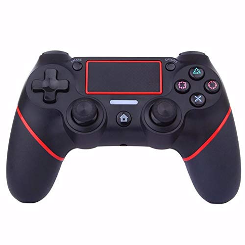 Preisvergleich Produktbild PerfectGaming Wireless Controller für PS4 Wireless Controller Doppelte Vibration Gamecontroller Mit kostenlosem Ladekabel Bluetooth Gamepad-Joystick,Red
