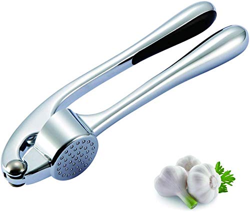 Concasseur d'ail presse-ail, écraser l'ail et le gingembre avec facilité (pelage), gadgets de petits ustensiles de cuisine en alliage de zinc, super facile à nettoyer, antirouille, 6.7x1.5 pouces