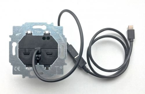 smart things solutions S17 Unterputz-Netzteil Speziell für sDock fix inklusive Micro USB auf Lightning Adapter silber - 2