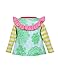 Phister & Philina Baby Girls 0-24m SOPHIA BABY GIRL Tunica Sweatshirt, Multicoloured (Clearwater), 6-9 Months (Manufacturer size: 74)