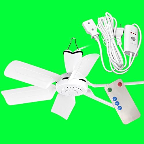 Liuyu · Ceiling Fan Dormitory Bed Mosquito Net Mute Small Ceiling Fan Home Small Mini Fan Student Five-leaf Micro Fan Safe, Silent, Energy-saving And Energy-saving Standard Wiring Length 1.5m + 3M Extension Line + Remote Control / Timing ( Size : Six leaves )