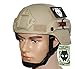 Produktbild MICH 2000 Kampf Schutz Helm mit Seite Schiene & NVG Reittier DE Bräune für Airsoft Taktisch Militär Paintball Jagd