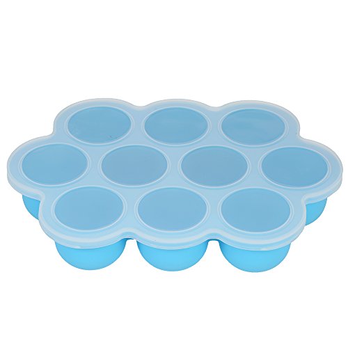 Decdeal Silikon Eiswürfelbox Schokoladen-Formen mit Deckel 10 Stück Eiswürfel - 8