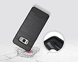 Galaxy S8 Hülle, Nakeey Schutzhülle [Schwarz] Bumper Case Kratzfeste Schlanke Handyhülle Schutzhülle [Card Slot] Cover Ständer für Samsung Galaxy S8 2017 - 2