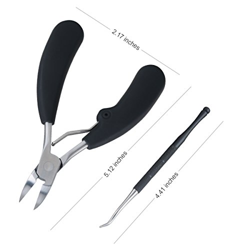 Nagelzangen & Excavator Set, Breett Pediküre Maniküre Werkzeug Für Dicke Eingewachsene Nägel Mit Box - 6
