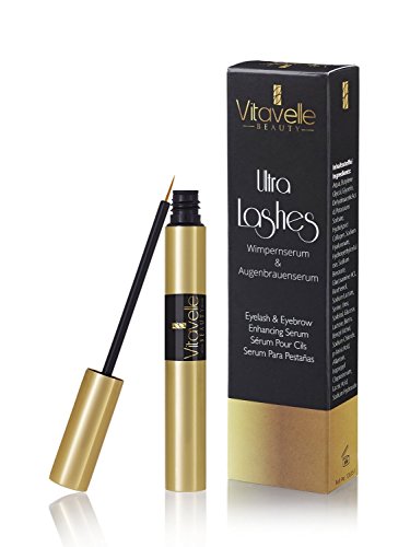 Ultra Lash Wimpernserum 4ml. | Eyelash Growth Enhancer Serum | Wimpern und Augenbrauen Wachstum | Für eine natürliche Wimpern-Verlängerung I natürlicher Wimpern-Booster
