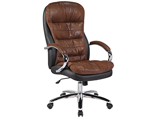 XXL-Chefsessel Mads bis 150kg in Vintage braun