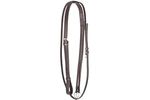 EQUINEWORLD Adjustable Leather Running Martingale (Full Size (F/S), Havana)
