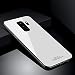 Produktbild Galaxy S9 Hülle, Galaxy S9 Schutzhülle, Ysimee Kreative Reine Farbe gehärtetes Glas Schutzhülle Weich Cover Schutzhülle Cover Protector von Scratch,Abstößt,Staub für Samsung Galaxy S9 Stoßfest Gummi Weich TPU Bumper Hart Back Cover Shell Shine Case Glatt Hülle + 1 x Blau Stylus Pen, Weiß
