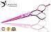 CANDURE® 6" Professional Hair cutting Scissor - Stainless Steel - Hairdressing Barber Salon Scissors + A Beautiful Presentation Case (Pink (6"))