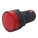 Produktbild Sharplace AD16 LED Kontrollleuchte Signalleuchte Panel Light - 220V DC 22mm - Rot